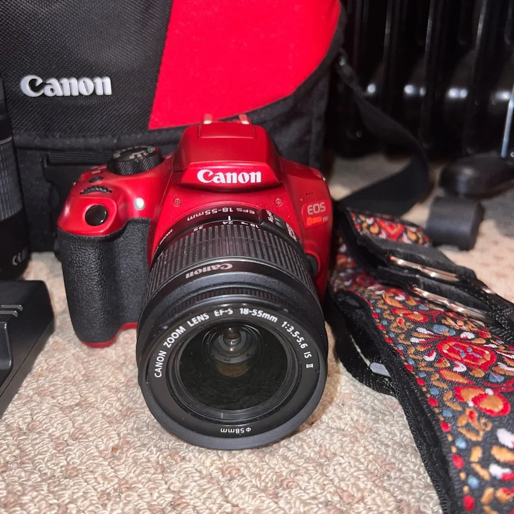 Canon Red and Black Digital Camera Kit